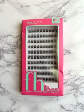 FlutterHabit Wispy 01 Long Lash Clusters